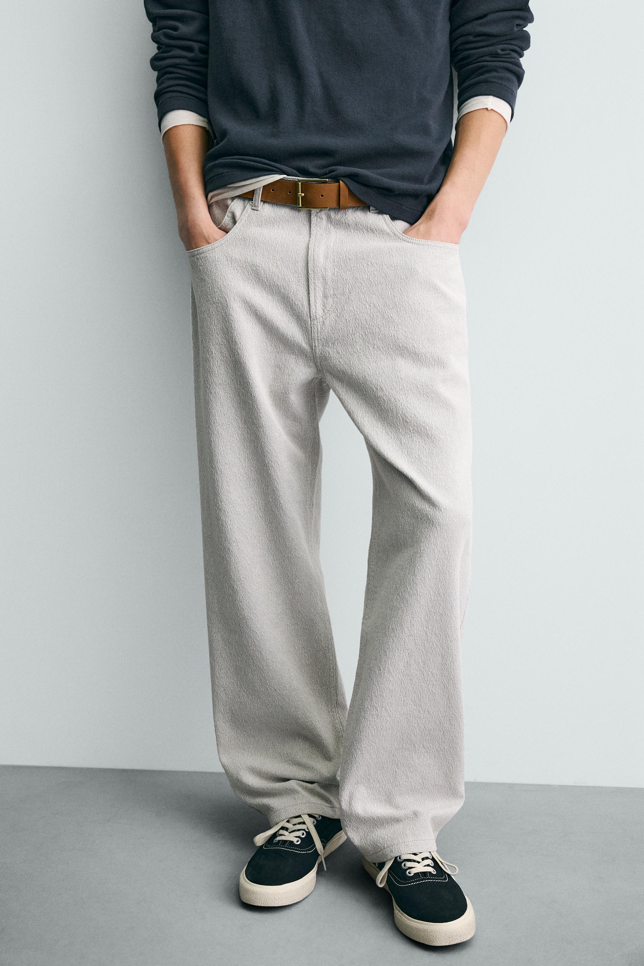PANTALON STRAIGHT FIT JACQUARD